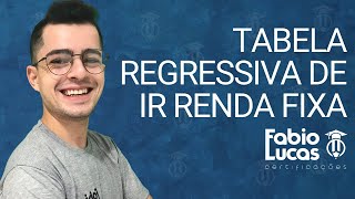 TABELA REGRESSIVA IR RENDA FIXA  CPA10  CPA 20  CEA ANBIMA [upl. by Kemeny678]