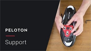 How to Attach Your Cleats  Peloton Support [upl. by Vlad542]