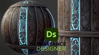 Stylized Fantasy Material  Substance 3D Designer [upl. by Lalita]