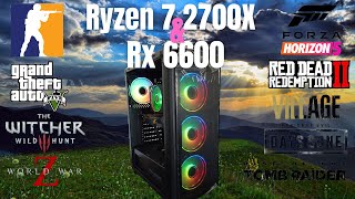 Ryzen 7 2700X amp Rx 6600 GameTest amp Benchmark [upl. by Delores576]