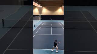 When you are on the back foot but stay in the point tennis [upl. by Guillaume323]