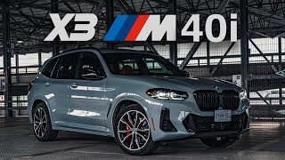 BMW X3 M40i LCI POV Drive exhaust revs launch control walk around drivers assist test [upl. by Esiuqcaj622]