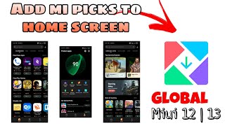 Add mi picks to home screen on global xiaomi redmi poco Phones [upl. by Darce3]