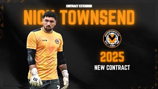 Nick Townsend 🗣  Nick speaks after signing contract extension at Newport County AFC [upl. by Aynotal]