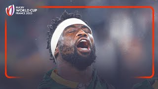 Kolisi leads Springboks in powerful Rugby World Cup 2023 final anthem [upl. by Hafirahs]