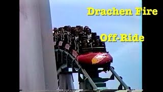 Drachen Fire OffRide  Busch Gardens Williamsburg June 1997 [upl. by Aihtnamas]