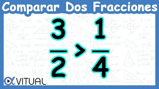 🌠 COMPARAR dos FRACCIONES con Distinto Denominador 👉 ¿Cuál Fracción es Mayor [upl. by Lebbie]