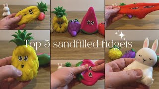 Fidget vs Fidget Top 5 Sandfilled Fidgets [upl. by Nawram977]