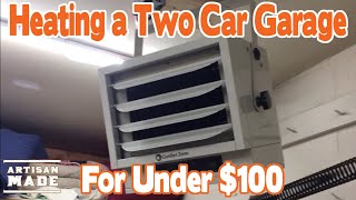 How to Heat a Garage or Workshop for Under 100 The Comfort Zone Industrial Heater Does it Work [upl. by Atinahc]