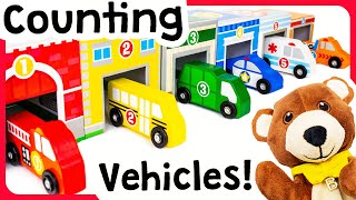 Preschool Learning Videos for Toddlers  Learn how to Count with Toy Cars  3 amp 4 year olds Numbers [upl. by Hoj]