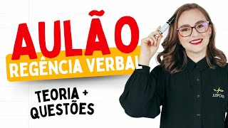 AULÃO sobre REGÊNCIA VERBAL  TEORIA  QUESTÕES  PORTUGUÊS para CONCURSOS [upl. by Ellenahs665]