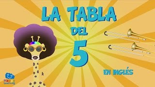 La Tabla de Multiplicar del 5  Aprendemos Ingles Cantando Canciones para Niños [upl. by Amling392]