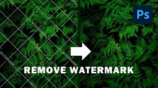 2 Easy Ways to Remove Watermark in Photoshop CC 2020 [upl. by Aslam]