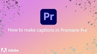 How to use the NEW captions workflow in Premiere Pro [upl. by Aikemot671]