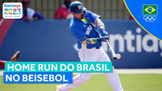 JOGOS PANAMERICANOS  HOME RUN NA VITÓRIA BRASILEIRA NO BEISEBOL [upl. by Atiz]