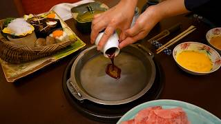 308 Luxury Sukiyaki Hotpot Course in Tokyo Japan [upl. by Novej]