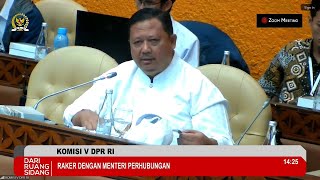 Sigit Sosiantomo  Raker Komisi V DPR RI dengan Menteri Perhubungan 29 Agustus 2024 [upl. by Idolah]