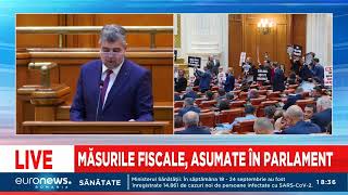 Guvernul șia asumat răspunderea pe măsurile fiscale Ciolacu quotAstăzi se termină cu șmecheria” [upl. by Hterrag155]