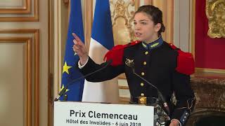 ConcoursEloquence  1er prix pour lélève officier Emma Zimmermann [upl. by Denys]