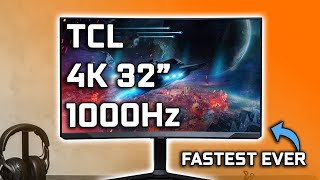 Fastest Ever  TCL 4K 1000Hz Gaming Monitor [upl. by Acinoj]