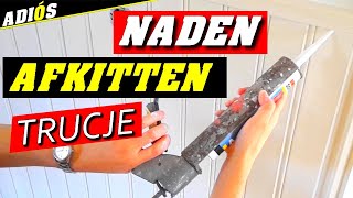 KLEIN TRUCJE BIJ ACRYLAATKIT AANBRENGEN naden afkitten met acrylaatkit afkitten tips [upl. by Shererd500]