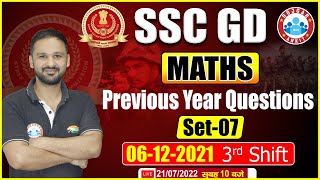 SSC GD 2022  SSC GD Previous Paper 2021  SSC GD Maths Previous Year Questions  Maths By Nitin Sir [upl. by Akiria594]