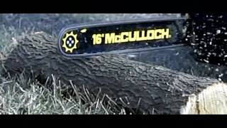 McCulloch Chainsaw Slow Motion Demonstration [upl. by Nyladnarb]