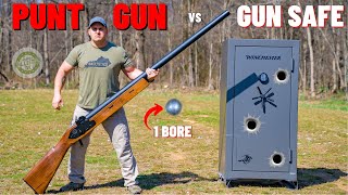 PUNT GUN vs Gun Safe The Biggest Shotgun EVER [upl. by Miharba284]