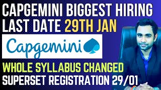 🔴Capgemini Biggest Hiring Update 2024  Whole Pattern Changed  Apply through Superset [upl. by Ursulette]