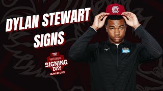 5star EDGE Dylan Stewart signs with South Carolina  National Signing Day 2024 [upl. by Suoiradal]