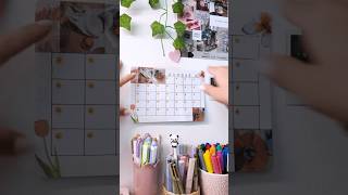 Make my mini calendar with me🧡💫 asmr desksetup asmrsounds [upl. by Erl79]