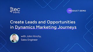 Dynamics Customer Insights Create Leads and Opportunities in Customer Journeys [upl. by Wartow834]