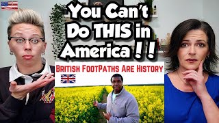 American Couple Reacts British Footpaths What Are They How Are They Different UK vs US [upl. by Philippine264]