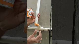 How to make PVC pipe  PVC pipe tee lagane ka Sahi tarika pvc homemade ytshorts [upl. by Busby]