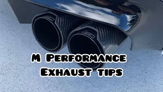 2024 BMW M240i G42 M Performance style exhaust tips Installation [upl. by Corenda477]