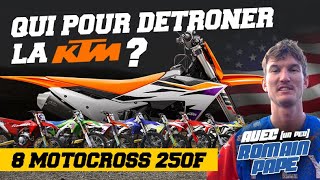 Qui peut détrôner la KTM   Comparatif Motocross 250F 2024 [upl. by Kayley]