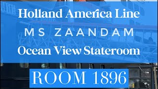 Holland America Line Ocean View Stateroom room tour on the MS Zaandam [upl. by Seluj]