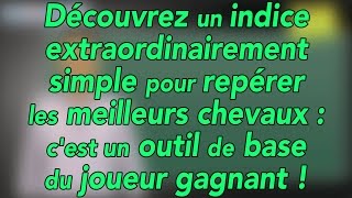 Comment repérer les meilleurs chevaux grâce à ce simple indice [upl. by Ednalrym]