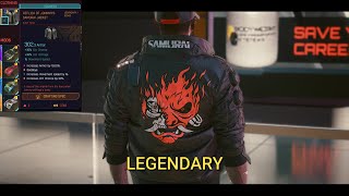 Games Cyberpunk 2077Get your Legendary Samurai Jacket Crafting Guide [upl. by Selby570]