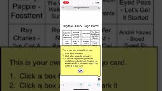 Bingokaarten  Digitale Disco Bingo  Tool [upl. by Eelsel719]