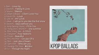 Kpop Ballads Playlist  For Studying Sleeping and Relaxing [upl. by Julie]