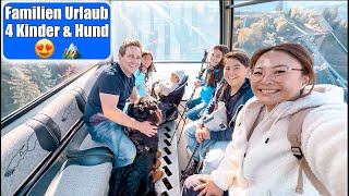 Erster Urlaub mit 4 Kindern amp Hund 😍 Bergbahn fahren amp wandern in Bayern Familien VLOG Mamiseelen [upl. by Adnah808]