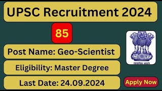 UPSC Geo Scientist Online Form 2025 Kaise Bhare  UPSC Geoscientist Exam 2025 Form Fill Up [upl. by Ary]