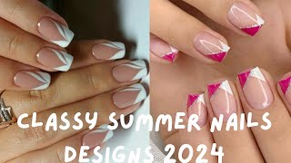 Classy summer nails designs 2024souravjoshivlogs7028 [upl. by Htiel]