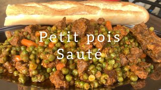 Petit pois sauté à la viandequel délice 😋🇨🇮🌍 [upl. by Akimak]