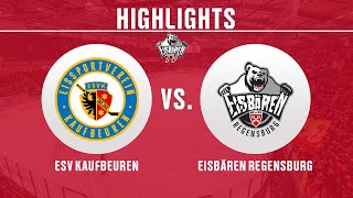 Highlights  15092024  ESV Kaufbeuren  Eisbären Regensburg [upl. by Dagny]