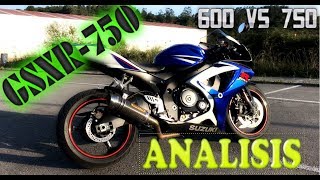 PRUEBA GSXR750 K7 ¿600cc o 750cc MotoVlog en Español [upl. by Nnaeirual]