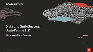 NetSuite SuiteSuccess SuitePeople HR Employee Hire Process [upl. by Rednaxela]