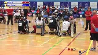 Boccia Europeans 2015  BC3 Pairs Final  Belgium v Spain [upl. by Vitia]