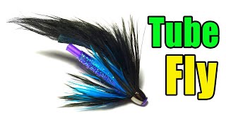 Tube Fly  Spey Fly Tying  Basic Steelhead Salmon Fly Pattern [upl. by Ahseiuqal]